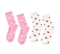 CVDYWDJIE 2 Paar Liebessocken, Bedruckte Damensocken, Bequeme Und Atmungsaktive Baumwollsocken, Modische Sportsocken, Lustige Socken, Süße Tennissocken