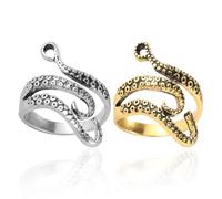 CVDYWDJIE 2 Stück Oktopus-Ringe, Kreative Ringe, Ringe Im Punk-Stil, Verstellbare Ringe, Modische Personalisierte Ringe