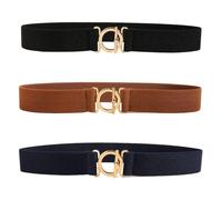 CVDYWDJIE 3 Stück Elastische Gürtel, Einfache Gürtel, Modische Und Vielseitige Gürtel, Dekorative Gürtel Für Damen, Kleidergürtel