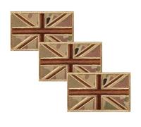 CVDYWDJIE 3 Stück Tarnstoffflicken Mit Britischer Flagge, Bestickte Stoffflicken, Kleidungsreparatur-Stoffflicken, Können Zum Dekorieren Von Kleidung, Rucksäcken Und Hüten Verwendet Werden