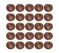 CVFRTT 25 Stück Runde Holzknöpfe, Vintage-Knöpfe, Kleidungsknopf-Ersatz, Dekorative Knöpfe