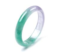 CVQJL Damen Jade Armreif Armbänder, Schmuck Natürlicher Jadeit Lila Grün Achat Armband Armreif für Frauen und Mädchen, 54-62mm,58-60mm