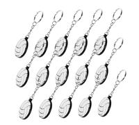 CVUTOVO 15 Stück Teiliges PVC Volleyball Schlüsselanhänger Sport themen Anhänger für Rucksack und Taschen Bunte Detailreiche Sportball dekoration Robust und Langlebig als Partydeko und