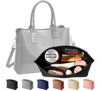 CWENDANER Taschen Organizer Shopper, M/L Filz-Organizer für Taschen, Bag Organizer, Taschenorganizer mit Mehrere Fächer Geschenke für Frauen (Schwarz, M)