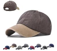 CWENDANER Unisex Vintage Basecap, Vintage Basecap Kappe, Waschbare Baseballkappe aus Baumwolle, Patchwork, Trucker Hut, Verstellbar Schildmütze Für Sport Reisen Drauße, Einheitsgröße