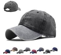 CWENDANER Unisex Vintage Basecap, Vintage Basecap Kappe, Waschbare Baseballkappe aus Baumwolle, Patchwork, Trucker Hut, Verstellbar Schildmütze Für Sport Reisen Drauße, Einheitsgröße (54, 60)