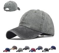 CWENDANER Unisex Vintage Basecap, Vintage Basecap Kappe, Waschbare Baseballkappe aus Baumwolle, Patchwork, Trucker Hut, Verstellbar Schildmütze Für Sport Reisen Drauße, Einheitsgröße (54, 60)