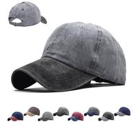 CWENDANER Unisex Vintage Basecap, Vintage Basecap Kappe, Waschbare Baseballkappe aus Baumwolle, Patchwork, Trucker Hut, Verstellbar Schildmütze Für Sport Reisen Drauße, Einheitsgröße (54, 60)