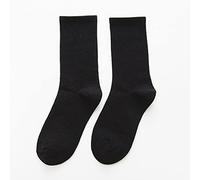 CWENROU Damensocken - 10 Paar Damen Thermosocken, Damen Dicke Baumwollsamtstrümpfe Mode Teint Stretch Warme Strümpfe, Freizeit Zu Hause Socken Für Den Winter, Schwarz,10 Paar