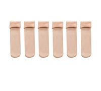 CWENROU Damensocken - Damen Winter Dicke Socken, Mode 6 Paar Damen Thermosocken, Winter Dicker Samt Reine Farbe Elastisch Weich Warm Freizeit Home Bodensocken, Hautfarbe,6 Paar