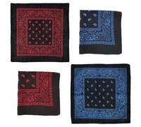 CWPFVQA 2 Stück Bedruckter Schal, Schweißabsorbierender Schal, Trendiger Schal, Modischer Schal, Vintage-Schal, Baumwollschal, Halstuch, Mehrzweckschal