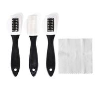 CWPFVQA 3 Stück Schuhputzbürsten, 1 Stück Plüsch-Schuhputztuch, Multifunktionale Wildlederschuhbürste, Fußballschuhreiniger, Wildlederbürste Für Turnschuhe, Hutbürste Zum Reinigen Von Filzhüten