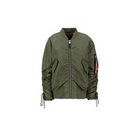 Alpha Industries - CWU MA-1 Bomber Bomberjacke für Frauen - Größe S/M - Olivgrün