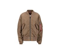 Bomberjacke ALPHA INDUSTRIES "Alpha Industries Women - Bomber Jackets CWU MA-1 NC Wmn" Gr. L/XL, grau (taupe) Damen Jacken Übergangsjacken (23027140-L) taupe