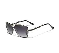 CWZZWS Damenbrille mit Farbverlaufsgläsern, Damen, großer Rahmen, polarisierte Sonnenbrille, Damen, UV400, Urlaub, übergroßer Farbton