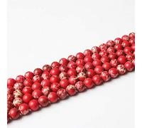 CWZZWS Duschvorhang-Charm-Schmuck, natürlicher Schmuck, Mehrfarbig, der Kaiserstein, lose Stein-Schmuckperlen, 4/6/8/10 mm, DIY-Armband-Halskette (Farbe: A, Größe