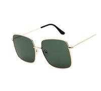 CWZZWS Großer Rahmen, Schwarze Sonnenbrille, übergroße Sonnenbrille, quadratische Damenbrille, weiblich