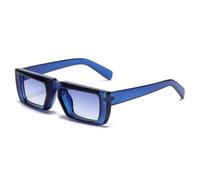 CWZZWS Kleine Sonnenbrille Damen Modetrend Steampunk Shades Herren Vintage Luxus Rechteck Punk Sonnenbrille