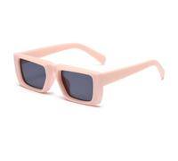 CWZZWS Kleine Sonnenbrille Damen Modetrend Steampunk Shades Herren Vintage Luxus Rechteck Punk Sonnenbrille
