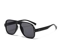 CWZZWS -Mode Bonbonfarben Sonnenbrille Damen Retro Designer Nieten Dekoration Herren Trendige grüne quadratische Sonnenbrille