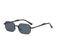 CWZZWS Neue 2025 Kleine Rahmen Vintage Sonnenbrille Frau Rechteck Spiegel Retro Sonnenbrille Weibliche Metall Punk