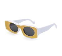 CWZZWS Rechteck Sonnenbrille Männer Männer übergroße Sonnenbrille Frauen Retro Hip Hop Shades