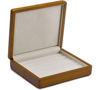 CWZZWS Schmuckkasten Schmuck Organizer Schmuckkoffer Schmuckkasten Premium Holz Schmuck Organisator Ohrring -Armband Lagerhülle Medium Aufbewahrung Schlafzimmerzubehör, 16 * 18 * 9 cm