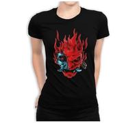 Cyberpunk_2077 - Samurai Black Woman T-Shirt - M