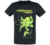 Cyberpunk Edgerunners - David and Lucy Männer T-Shirt schwarz M 100% Baumwolle Fan-Merch, Gaming