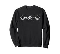 Cycling Makes Happy Funny Bicycle Lover Radfahrer Sport Fan Sweatshirt