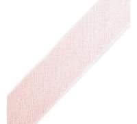 cyclingcolors 1x Schrägband aus 100% Baumwolle Breite 14 mm Länge 25 m Hochwertiges Einfassband Baumwollband Schrägband Ideal zum DIY, Blassrosa