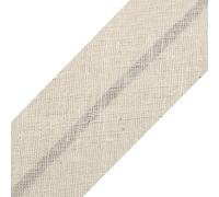 cyclingcolors 1x Schrägband aus 100% Baumwolle Breite 20 mm Länge 25 m Hochwertiges Einfassband Baumwollband Schrägband Ideal zum DIY, Ecru