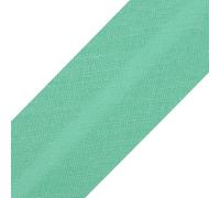 cyclingcolors 1x Schrägband aus 100% Baumwolle Breite 20 mm Länge 25 m Hochwertiges Einfassband Baumwollband Schrägband Ideal zum DIY, Mint