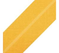 cyclingcolors 1x Schrägband aus 100% Baumwolle Breite 20 mm Länge 25 m Hochwertiges Einfassband Baumwollband Schrägband Ideal zum DIY, Eigelb