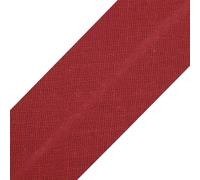 cyclingcolors 1x Schrägband aus 100% Baumwolle Breite 30 mm Länge 25 m Hochwertiges Einfassband Baumwollband Schrägband Ideal zum DIY, Burgunderrot