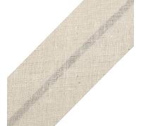 cyclingcolors 1x Schrägband aus 100% Baumwolle Breite 30 mm Länge 25 m Hochwertiges Einfassband Baumwollband Schrägband Ideal zum DIY, Ecru
