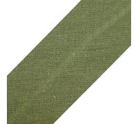 cyclingcolors 1x Schrägband aus 100% Baumwolle Breite 30 mm Länge 25 m Hochwertiges Einfassband Baumwollband Schrägband Ideal zum DIY, Khaki