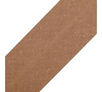 cyclingcolors 1x Schrägband aus 100% Baumwolle Breite 30 mm Länge 25 m Hochwertiges Einfassband Baumwollband Schrägband Ideal zum DIY, Dunkelbeige