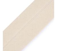 cyclingcolors 1x Schrägband aus 100% Baumwolle Breite 40 mm Länge 25 m Hochwertiges Einfassband Baumwollband Schrägband Ideal zum DIY, Ecru