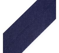 cyclingcolors 1x Schrägband aus 100% Baumwolle Breite 40 mm Länge 25 m Hochwertiges Einfassband Baumwollband Schrägband Ideal zum DIY, Dunkelblau