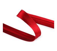 cyclingcolors 1x Schrägband aus 100% Polyester Breite 30 mm Länge 25 m Hochwertiges Einfassband Baumwollband Schrägband Ideal zum DIY, Rot