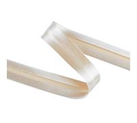 cyclingcolors 1x Schrägband aus 100% Polyester Breite 30 mm Länge 25 m Hochwertiges Einfassband Baumwollband Schrägband Ideal zum DIY, leichte Creme
