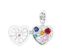 CYCUFF Sterling Silber Charms 925 für Europäische Armband & Halsketten Anhänger Perlen Schmuck Geschenk für Frauen Mädchen (Liebling Schatzkästchen Anhänger)