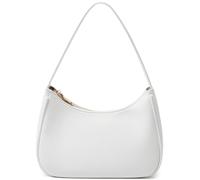 CYHTWSDJ Damen Shoulder Bags for Women, Cute Handbag Mini Clutch Purse with Zipper Closure Hobo Tote Handtasche, Weiss/opulenter Garten