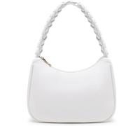 CYHTWSDJ Damen Yxb Hobo Tote Handtasche, Geflecht weiß