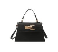 Cymwer Top-Griff-Tasche mit verstellbarem Riemen for Damen, elegante Clutch-Handtasche, PU-Leder, Mini-Umhängetasche mit goldenem Schloss for den täglichen Gebrauch und Abendpartys (schwarz)