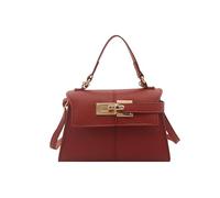 Cymwer Top-Griff-Tasche mit verstellbarem Riemen for Damen, elegante Clutch-Handtasche, PU-Leder, Mini-Umhängetasche mit goldenem Schloss for den täglichen Gebrauch und Abendpartys (rot)