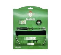 CyP Brands Betis Schreibwaren-Set, Schreibwaren, Bleistifte, Radiergummi, Anspitzer, Grün, offizielles Produkt