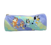 CyP Brands-Bluey, Federmäppchen, Schulbedarf, Vorschule, Light Waves, Blau, offizielles Produkt, bunt, Estandar, Lässig