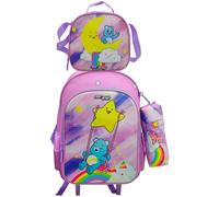 Cyp Brands Care Bears Set 20l Wheeled Backpack 3 Units Rosa Kinder